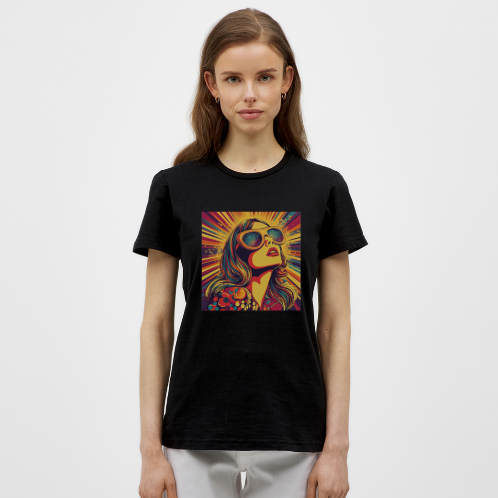 Disco Fever, T-shirt dam - svart