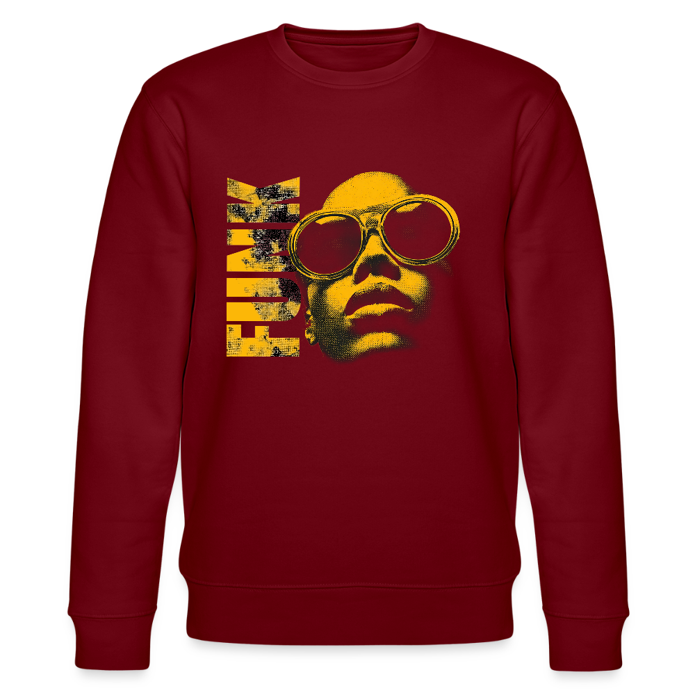 Funk Eternal, Ekologisk sweatshirt CHANGER unisex från Stanley/Stella - vinröd