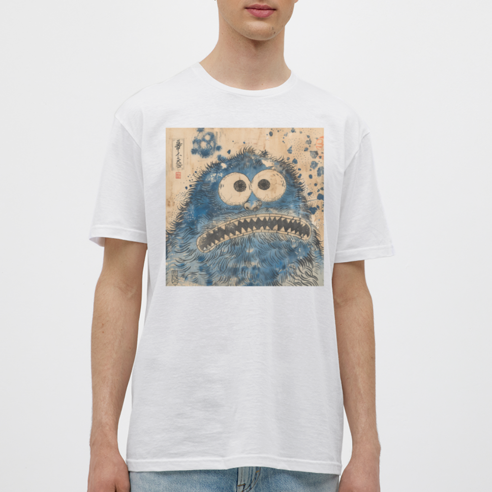 Uramiko ramlar i floden, T-shirt herr - vit