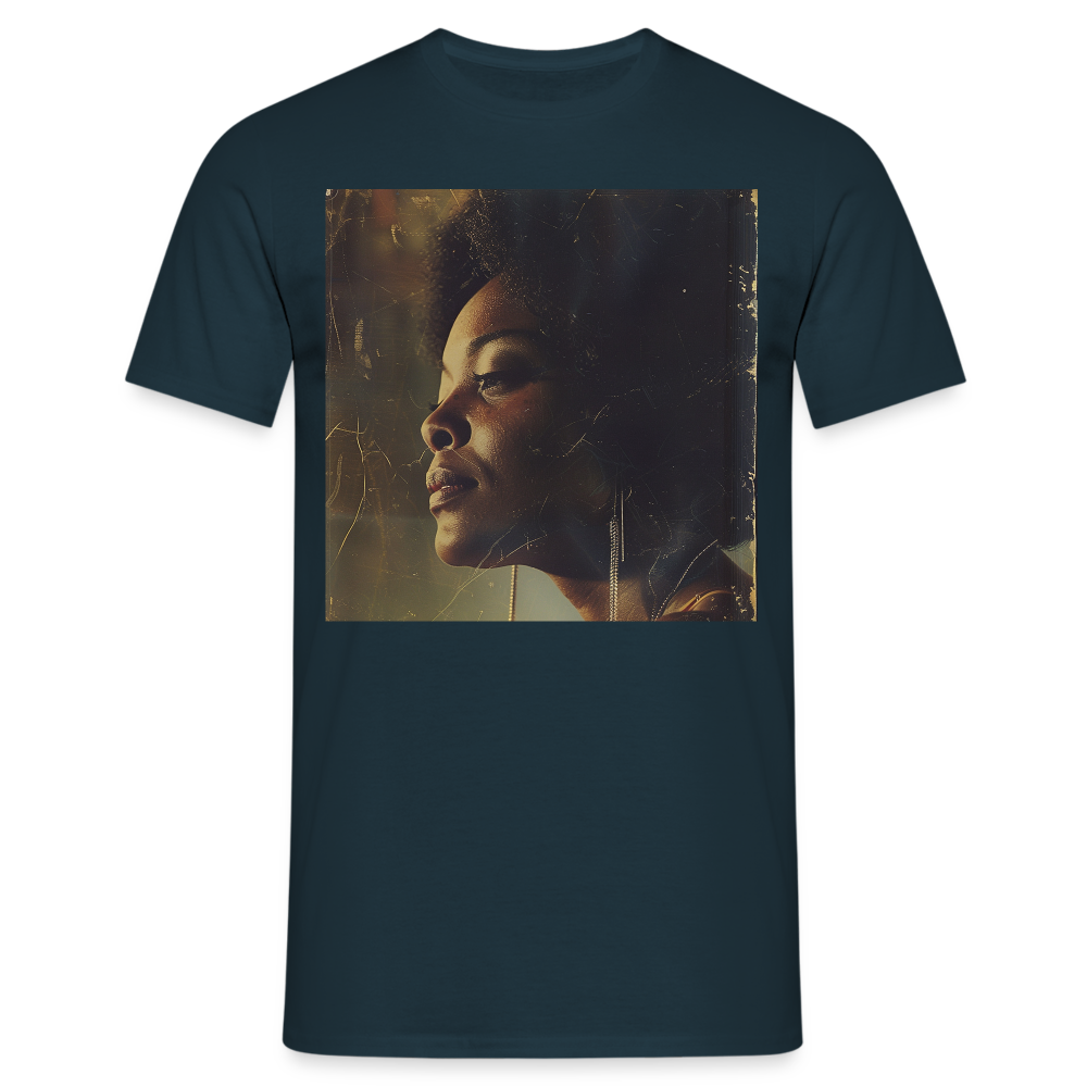 Echoes of Blue, T-shirt herr - marinblå