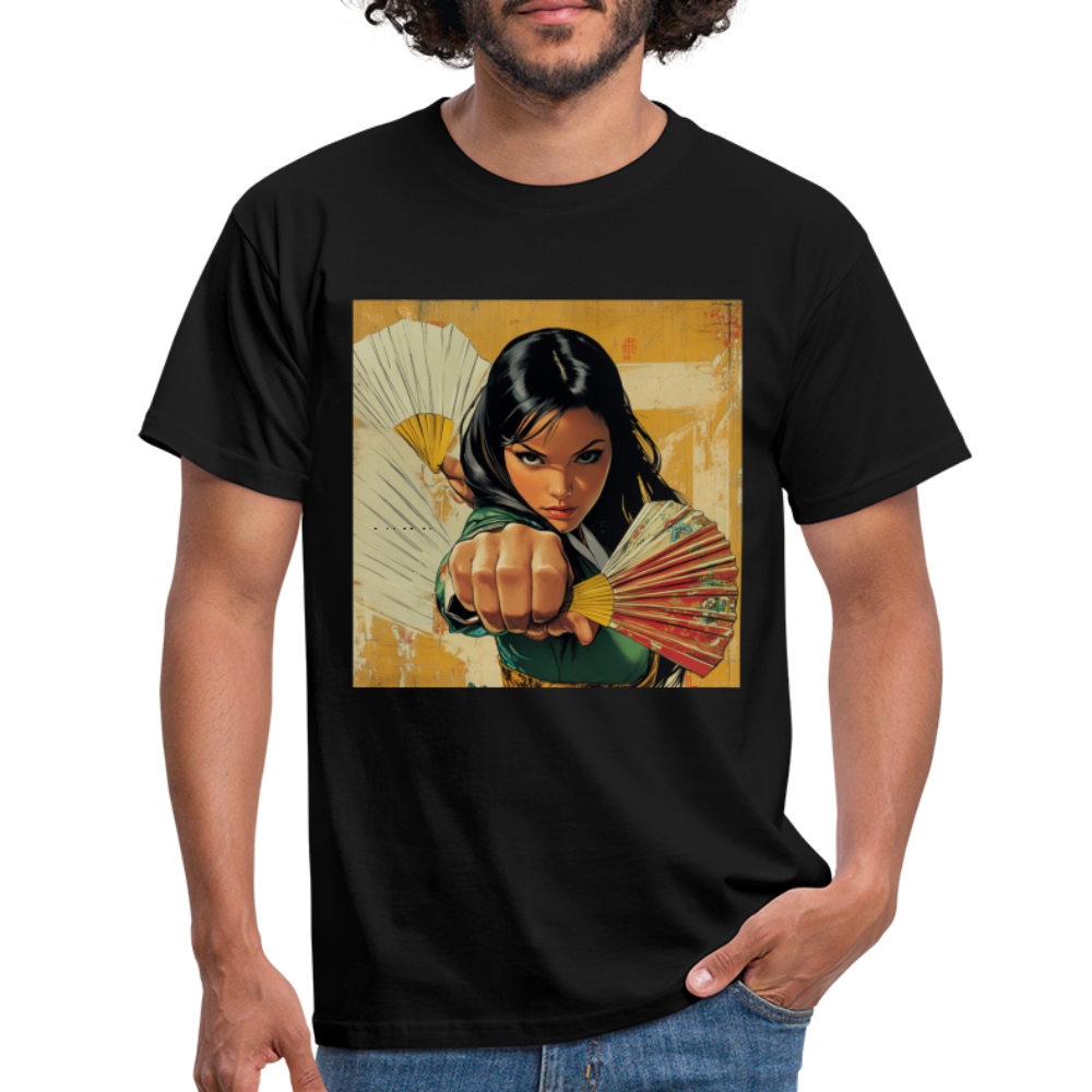 Blå Lotus, T-shirt herr - svart