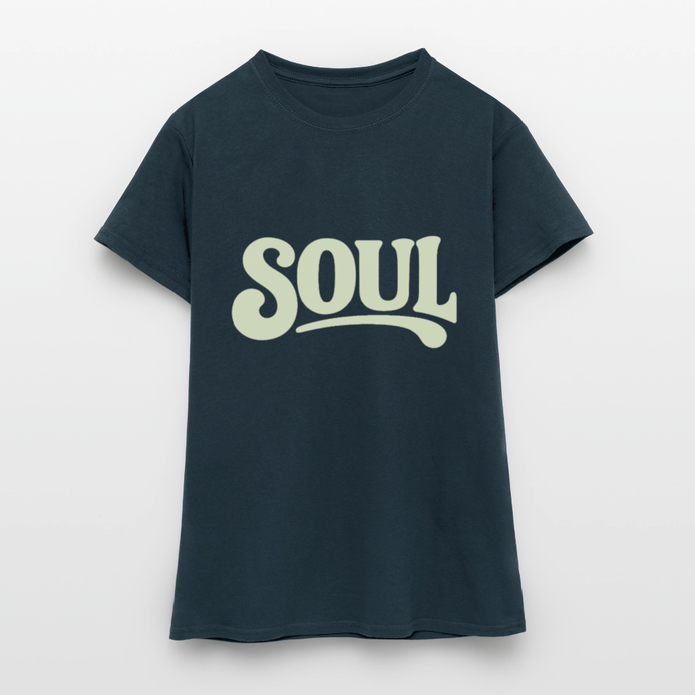 All About Soul, T-shirt dam - marinblå