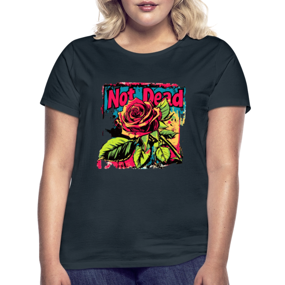 Den Eviga Rosen, T-shirt dam - marinblå