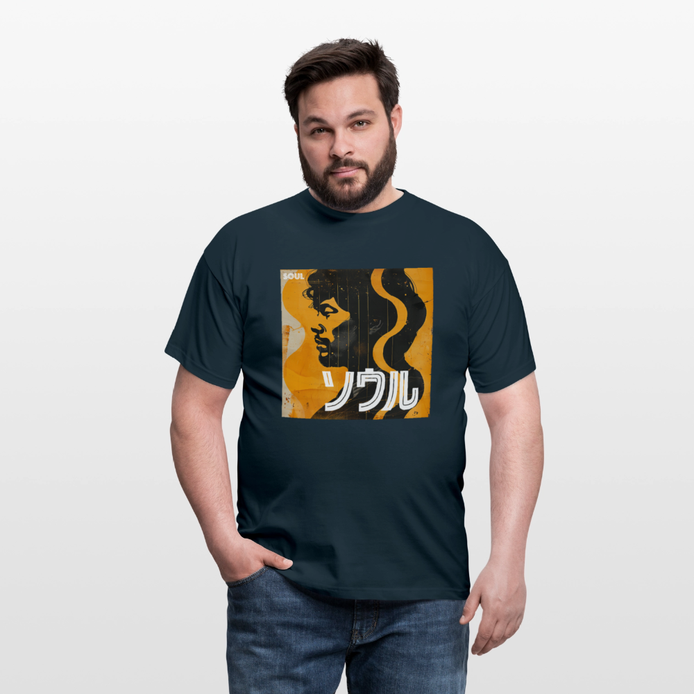 Nippon Grooves, T-shirt unisex - marinblå