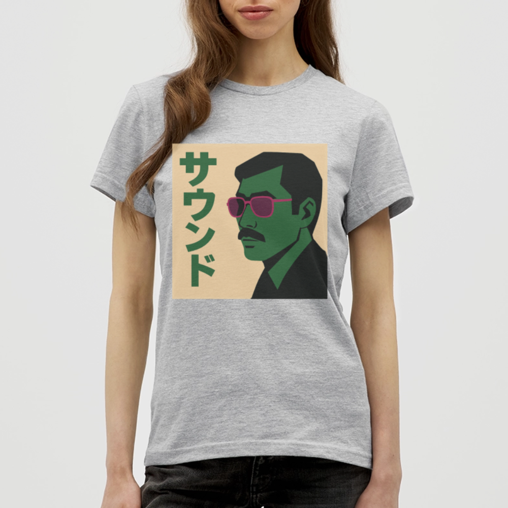 Nippon Sound, T-shirt dam - gråmelerad