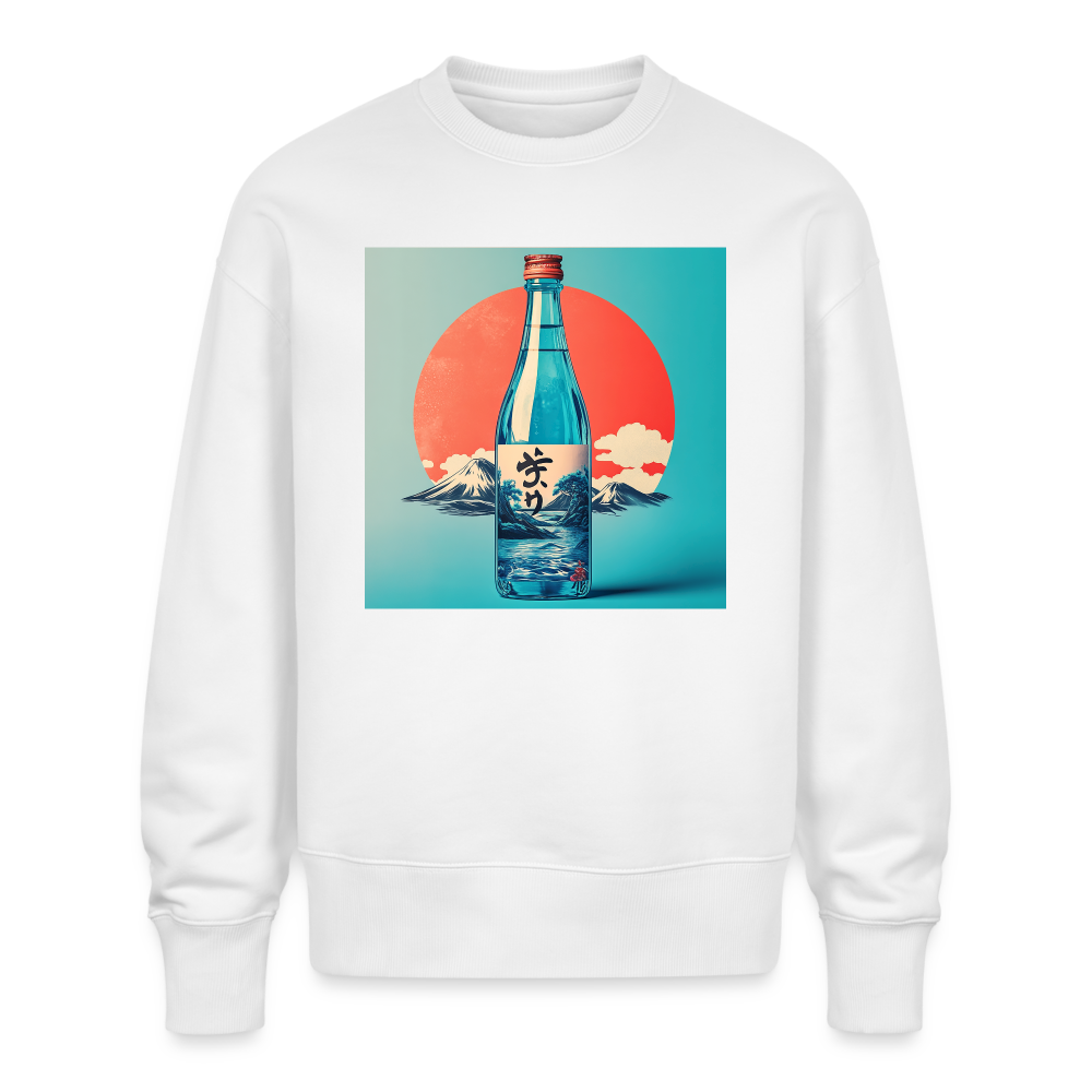 Stillhet i glas, Ekologisk oversizetröja RADDER unisex från Stanley/Stella - vit
