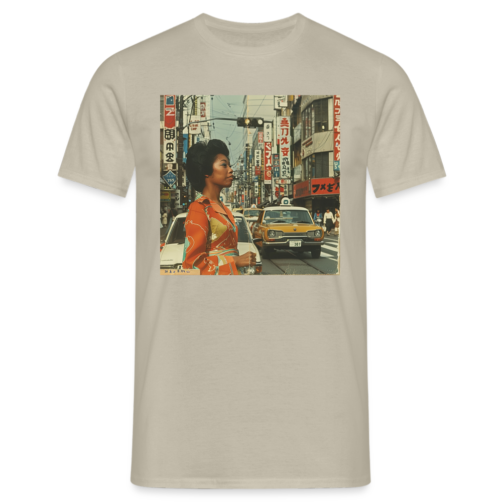 Yumi Sakamoto, T-shirt herr - sandbeige