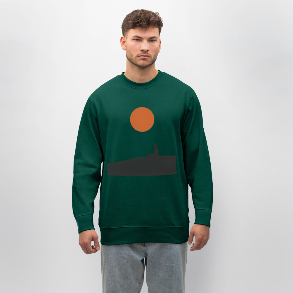 Under the sun, Ekologisk sweatshirt CHANGER unisex från Stanley/Stella - skogsgrön