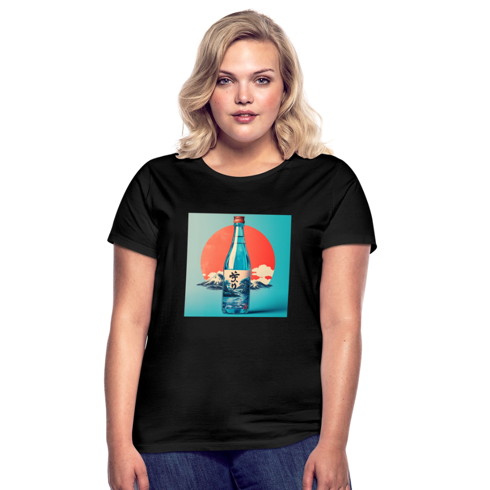 Stillhet i glas, T-shirt dam - svart