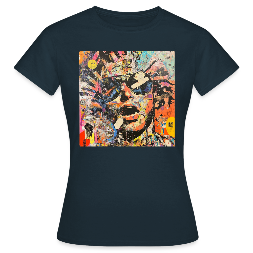 Cosmic Soul Groove, T-shirt dam - marinblå
