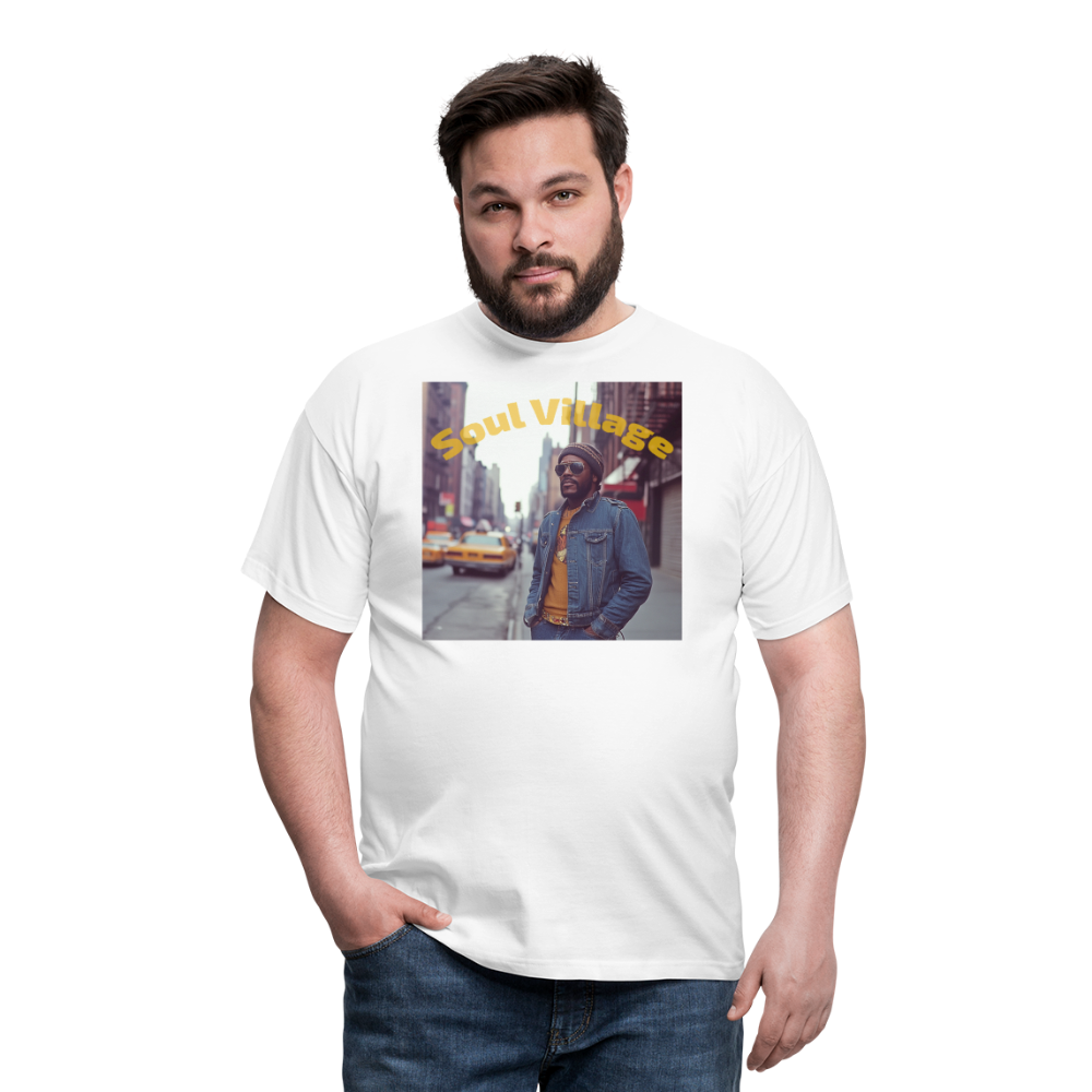 Soul Village, T-shirt herr - vit