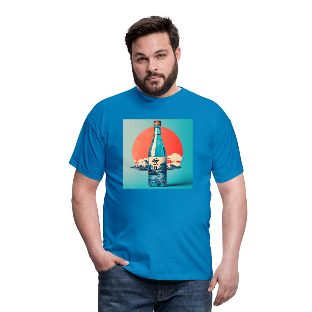 Stillhet i glas, T-shirt herr - kungsblå