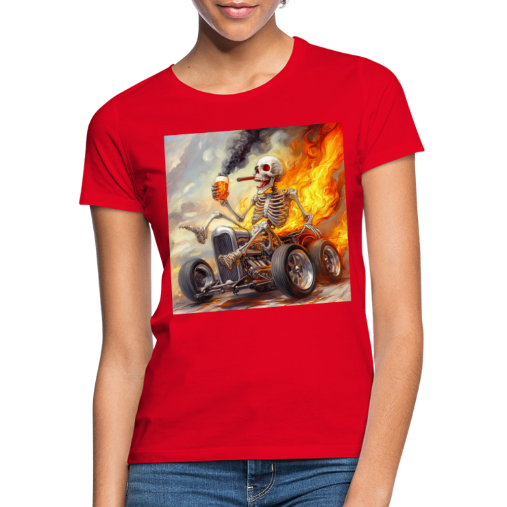 Knekta Krash, T-shirt dam - röd