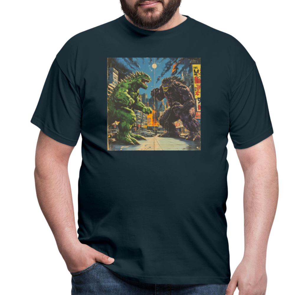 Kampen vid Solnedgången, T-shirt herr - marinblå
