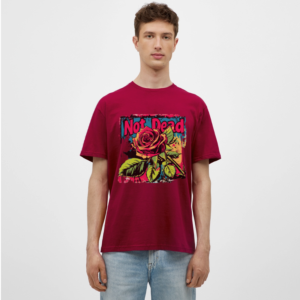 Den Eviga Rosen, T-shirt herr - tegelröd