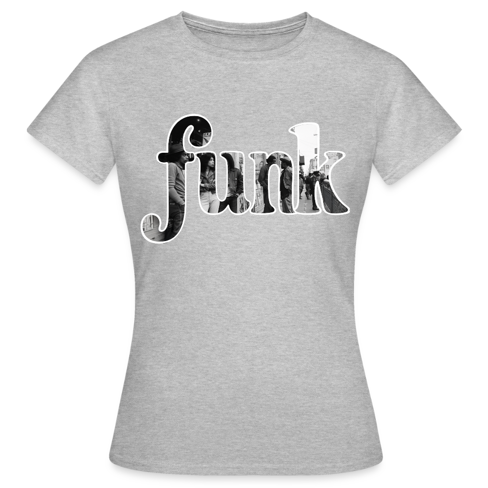 Funk Vibes, T-shirt dam - gråmelerad