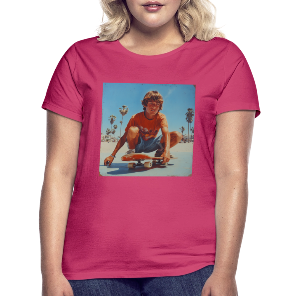 Sunset Vibes, 70s Style, T-shirt dam - azalea