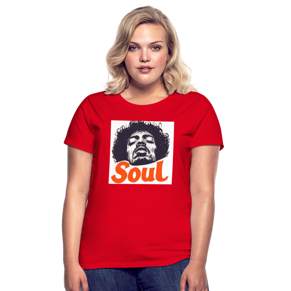 Soul, T-shirt dam - röd