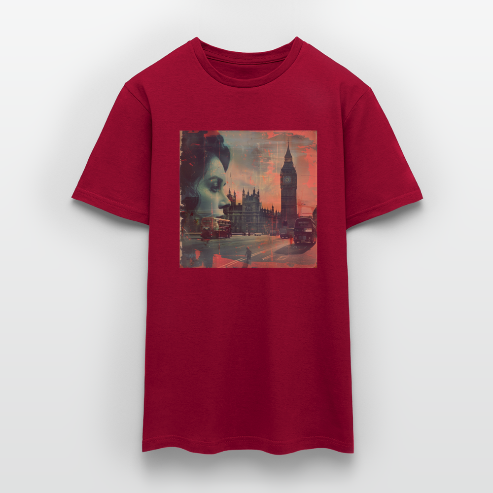 The Beat of London, T-shirt herr - tegelröd