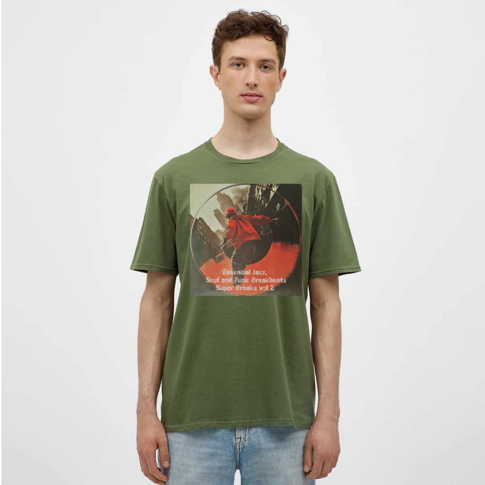 Super Breaks vol 2, T-shirt herr - Militärgrön