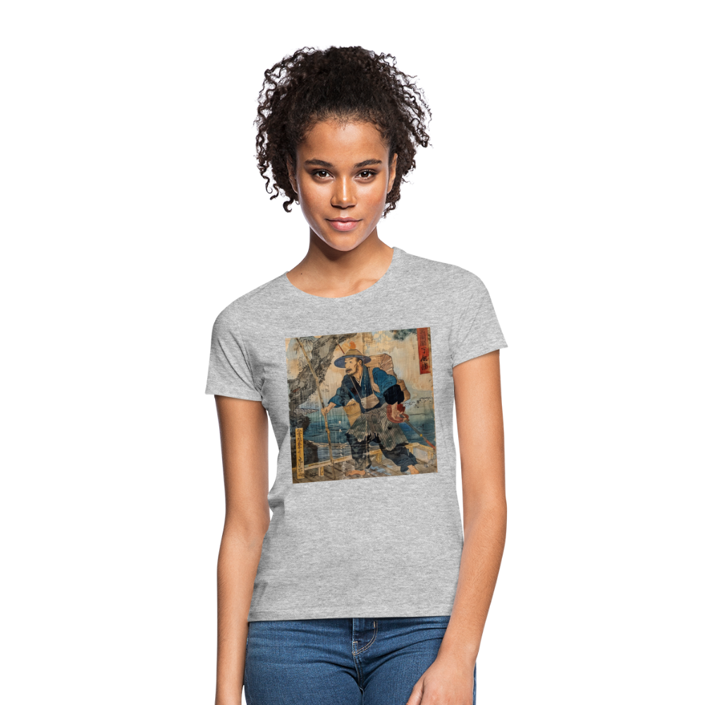 Fiskaren som bytte karriär, T-shirt dam - gråmelerad