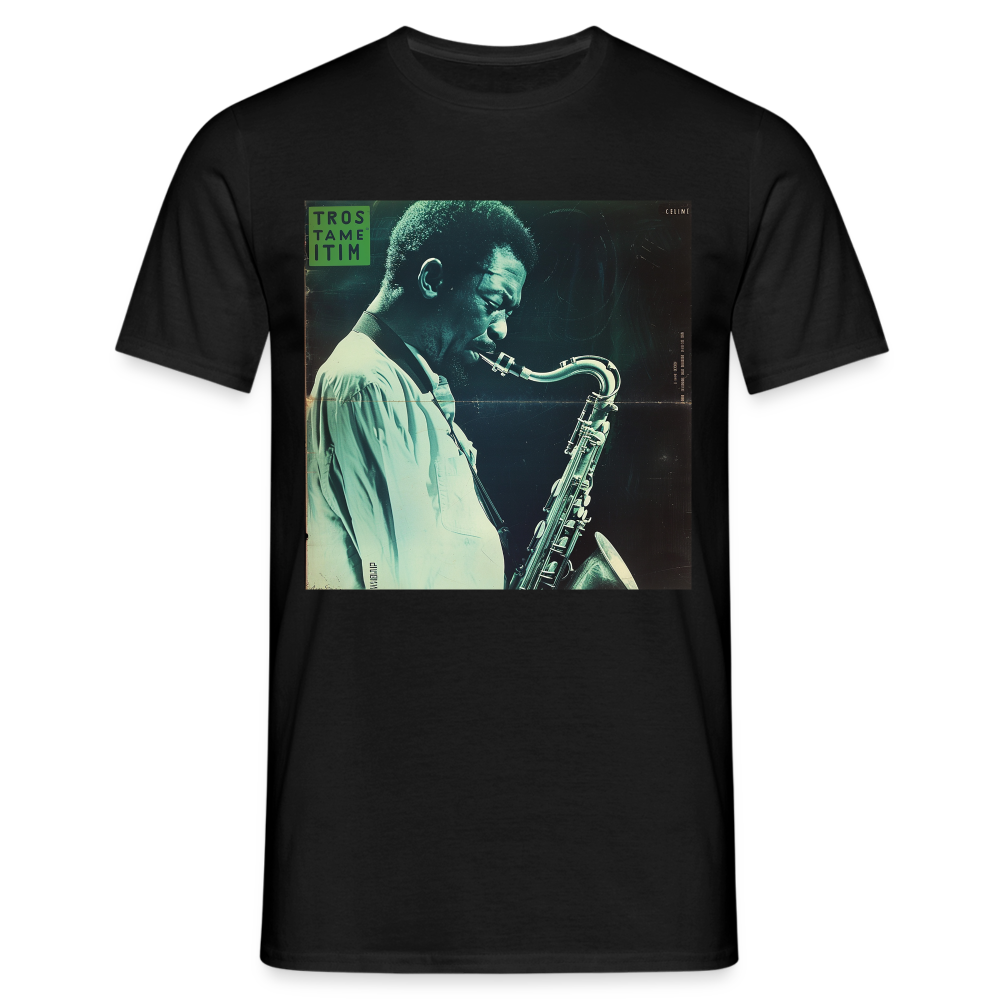 Gåtfull figur i jazzens underground, T-shirt herr - svart