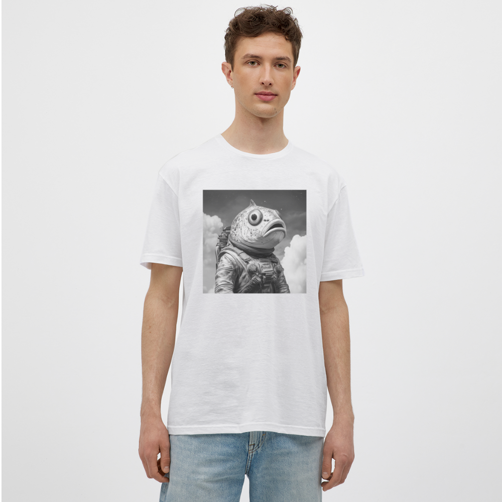 En ensam simtur i universum, T-shirt herr - vit