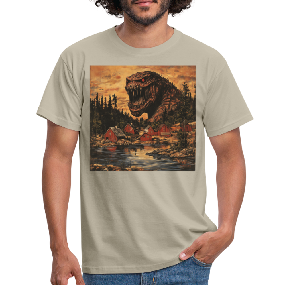 När Draken Vaknade vid Siljan, T-shirt herr - sandbeige