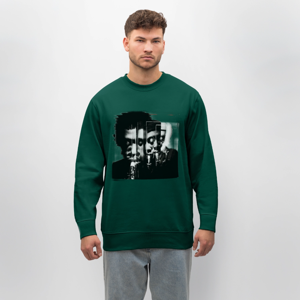 Between Breaths, Ekologisk sweatshirt CHANGER unisex från Stanley/Stella - skogsgrön