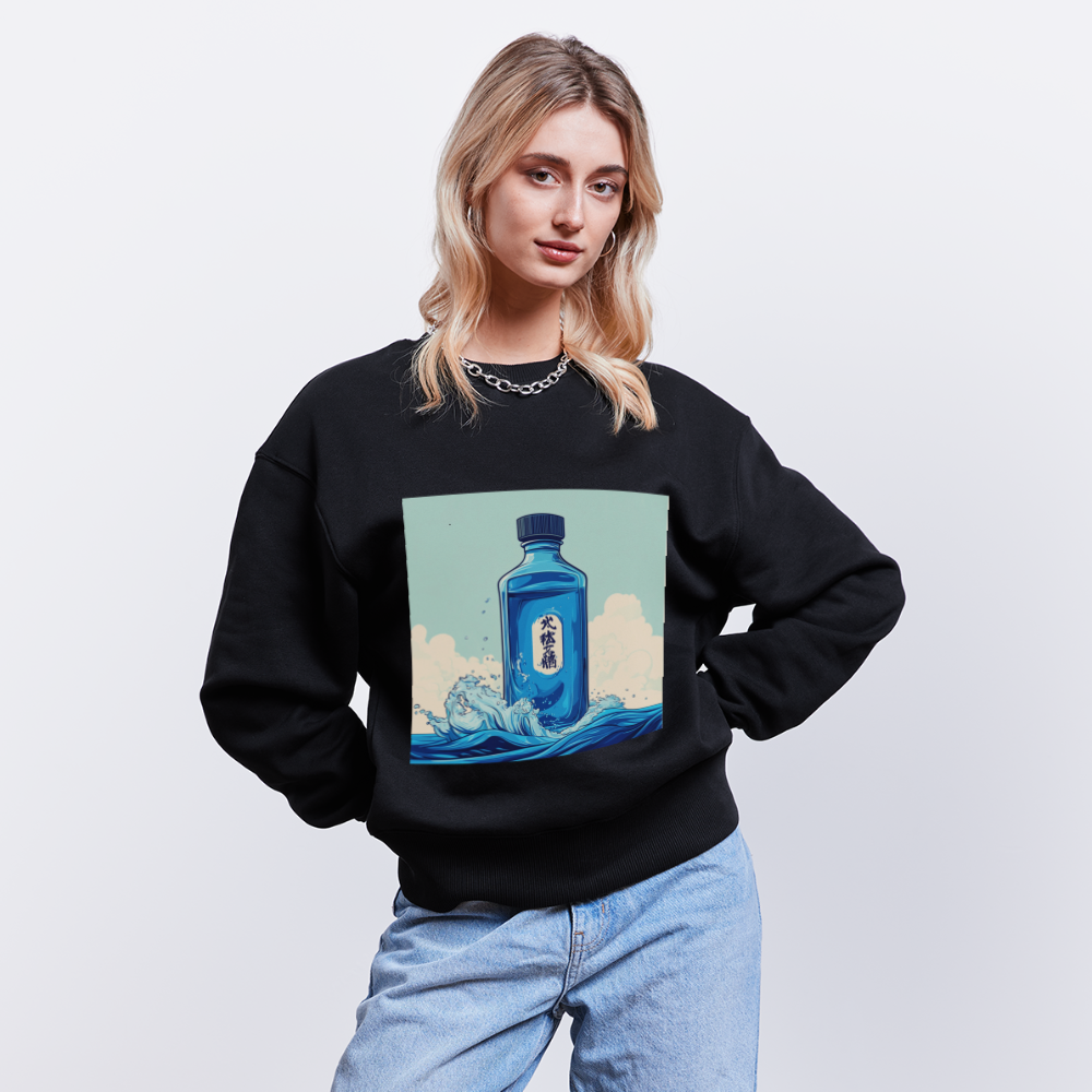 I Blått och Tystnad, Ekologisk oversizetröja RADDER unisex från Stanley/Stella - svart