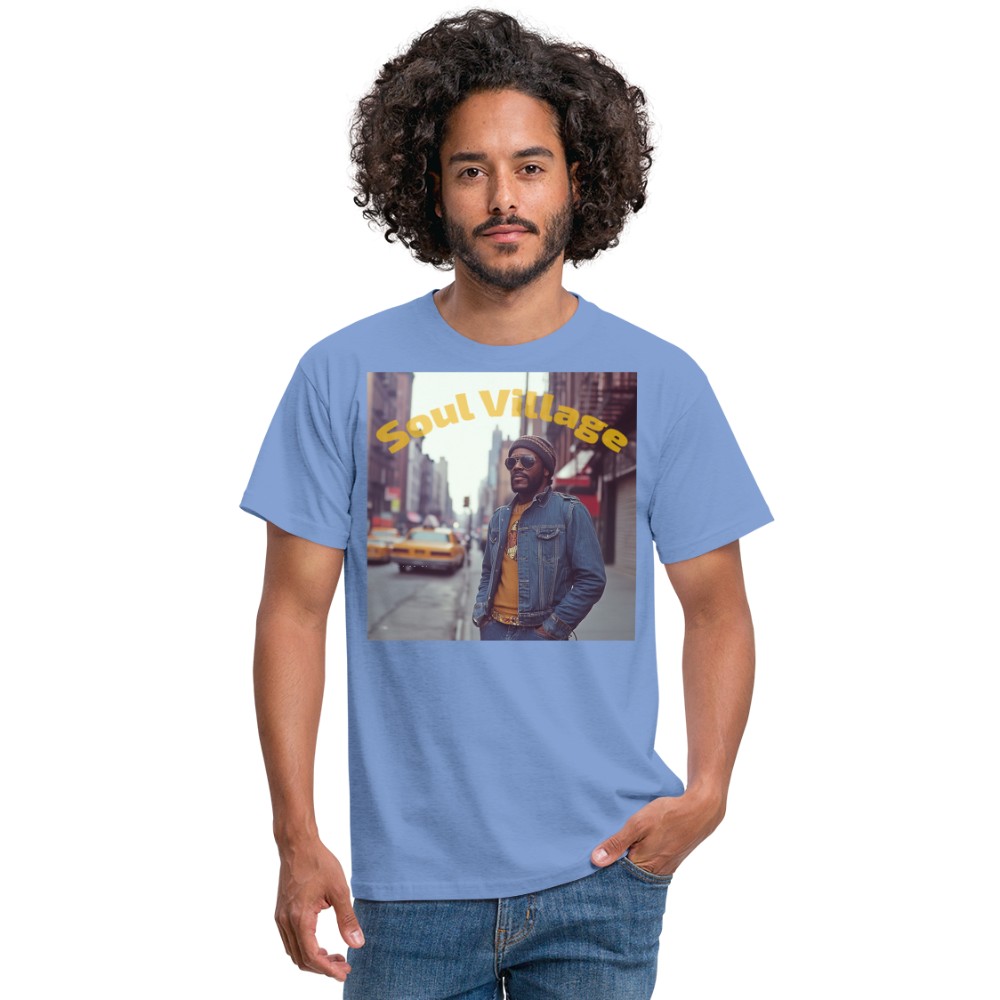 Soul Village, T-shirt herr - carolina blue