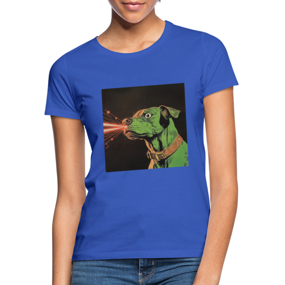 Strålhunden, T-shirt dam - royalblå