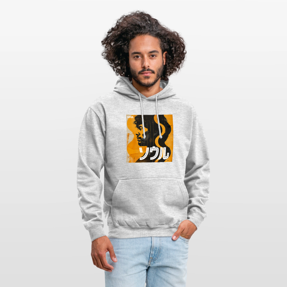 Nippon Grooves, Luvtröja unisex - ljusgråmelerad