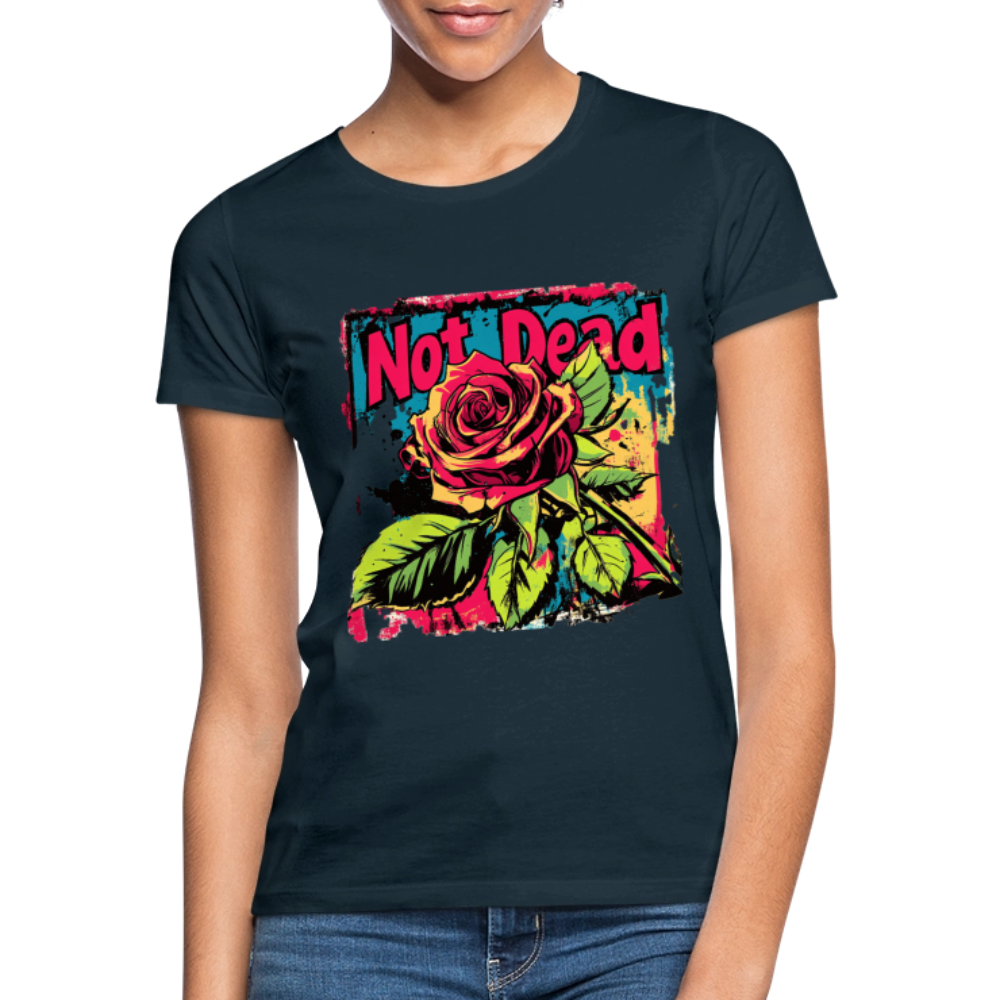 Den Eviga Rosen, T-shirt dam - marinblå
