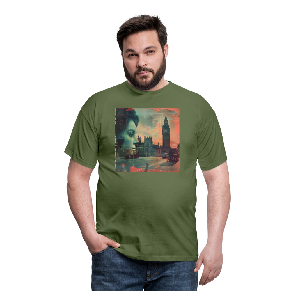 The Beat of London, T-shirt herr - Militärgrön