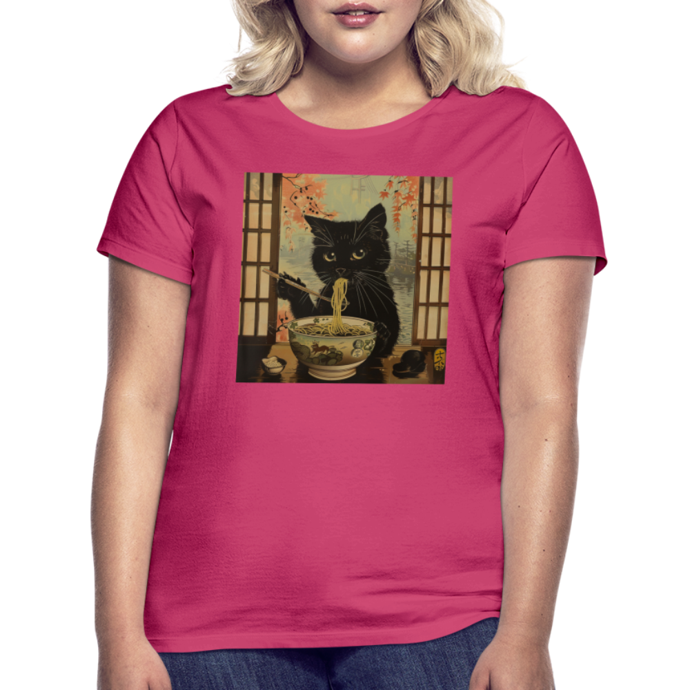 Ramenkatt, T-shirt dam - azalea