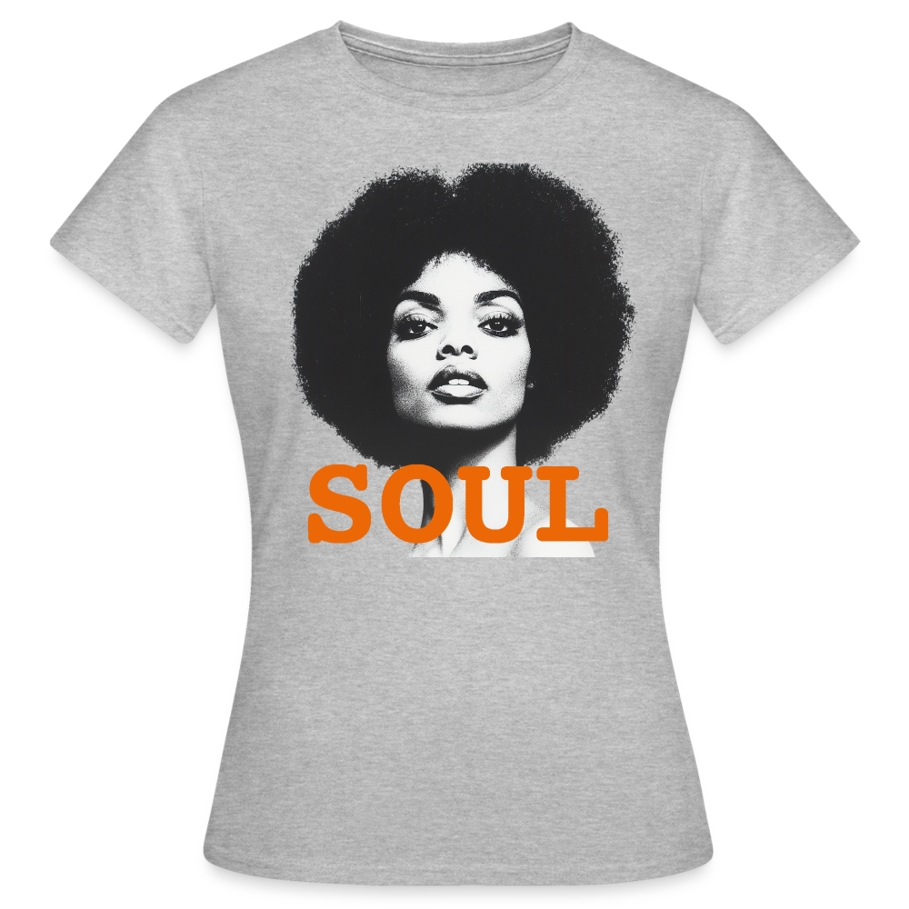 Soul PWR, T-shirt dam - gråmelerad