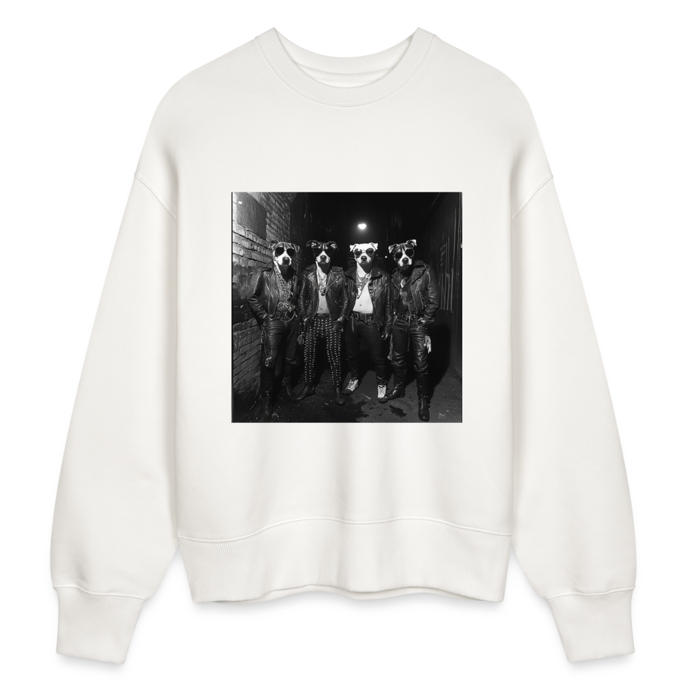 Barking Riot, Ekologisk oversizetröja RADDER unisex från Stanley/Stella - OFF WHITE
