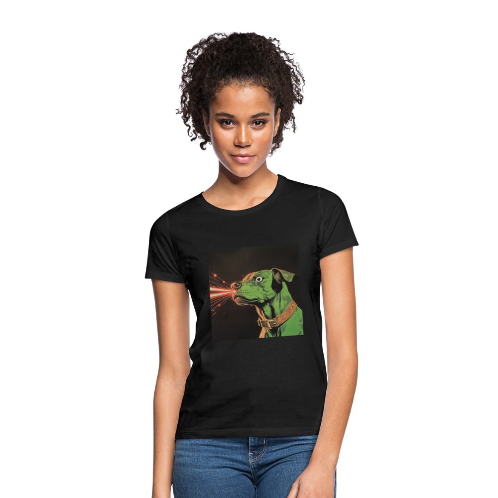 Strålhunden, T-shirt dam - svart