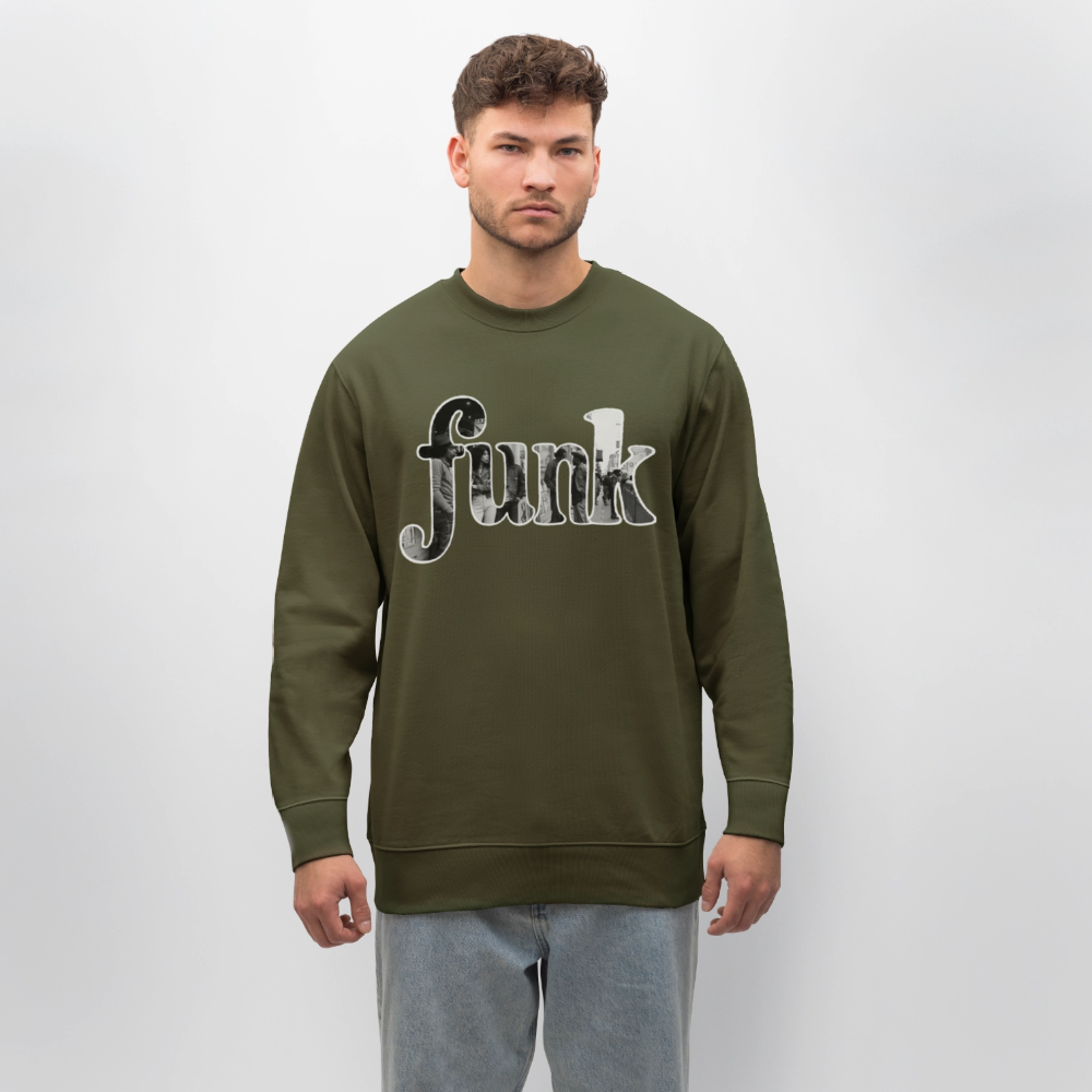 Funk Vibes, Ekologisk sweatshirt CHANGER unisex från Stanley/Stella - kaki