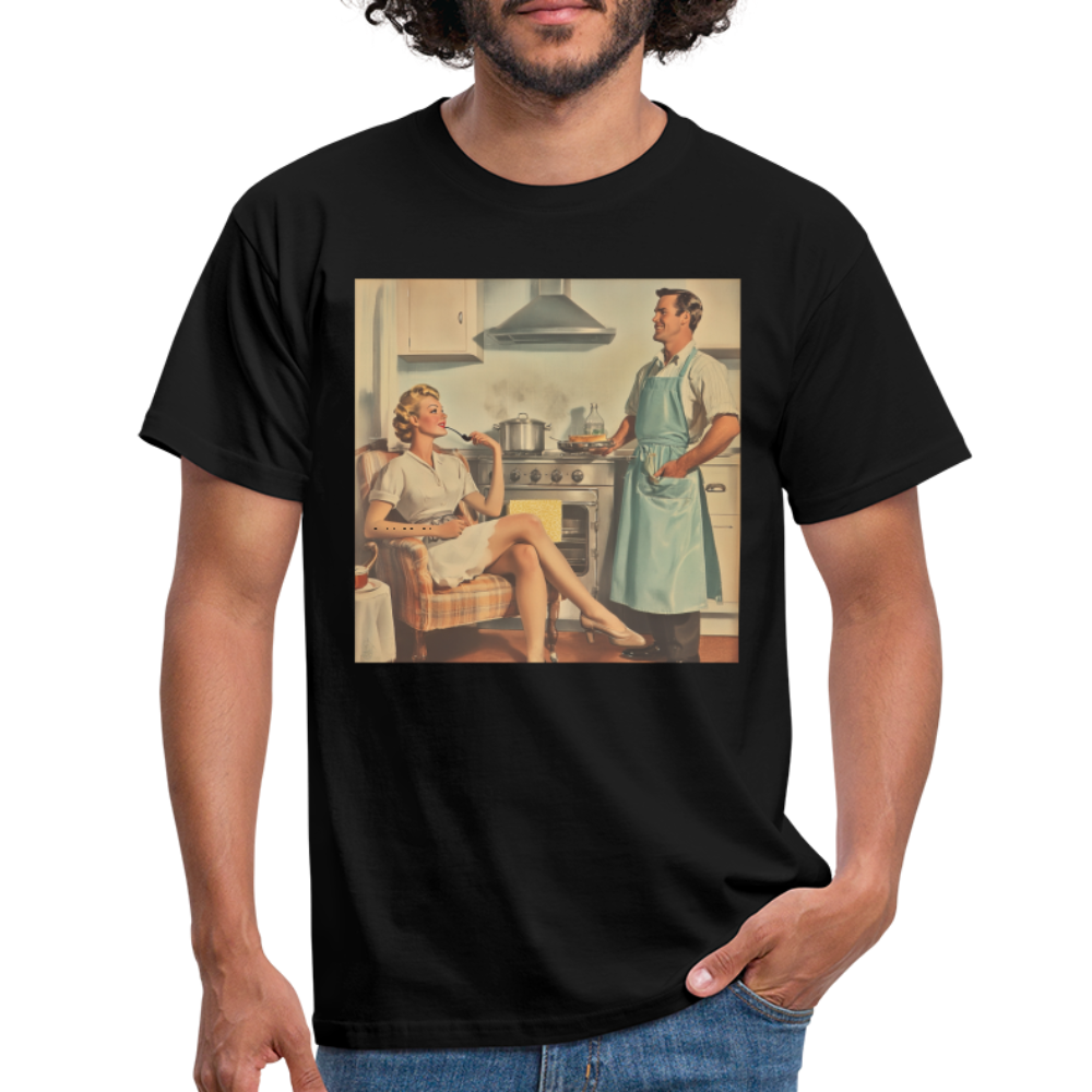 Äta bör man - annars dör man, T-shirt herr - svart