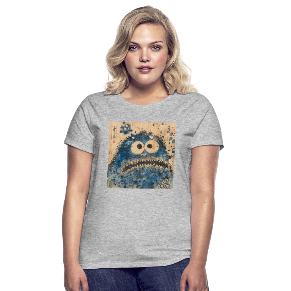 Uramiko ramlar i vattnet, T-shirt dam - gråmelerad