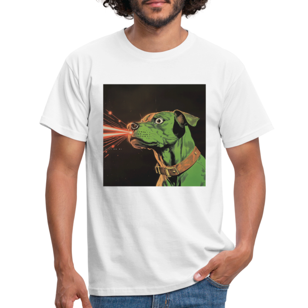 Strålhunden, T-shirt herr - vit