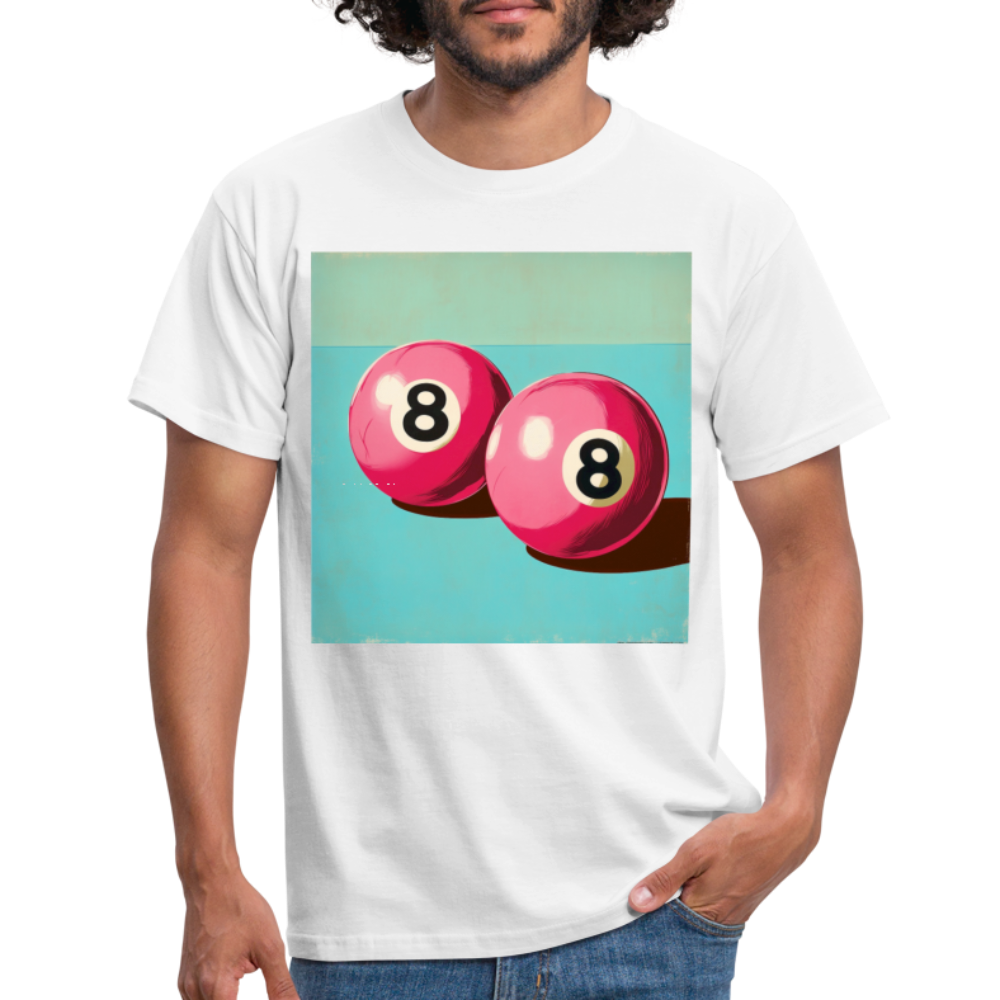 Rosa Rivaler, T-shirt herr - vit