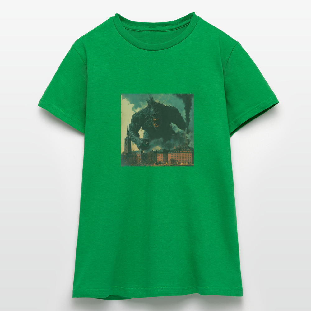 Helvetesstorm över Staden, T-shirt dam - kellygrön