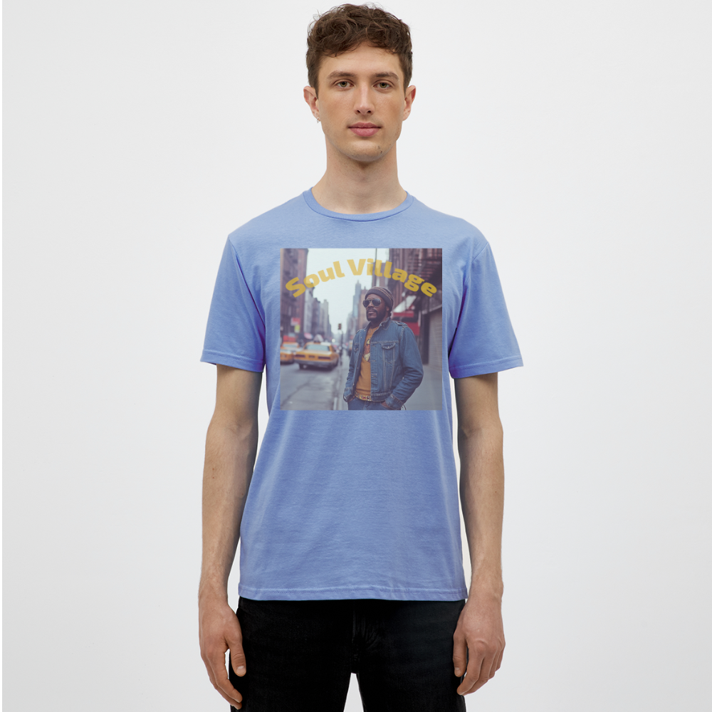 Soul Village, T-shirt herr - carolina blue