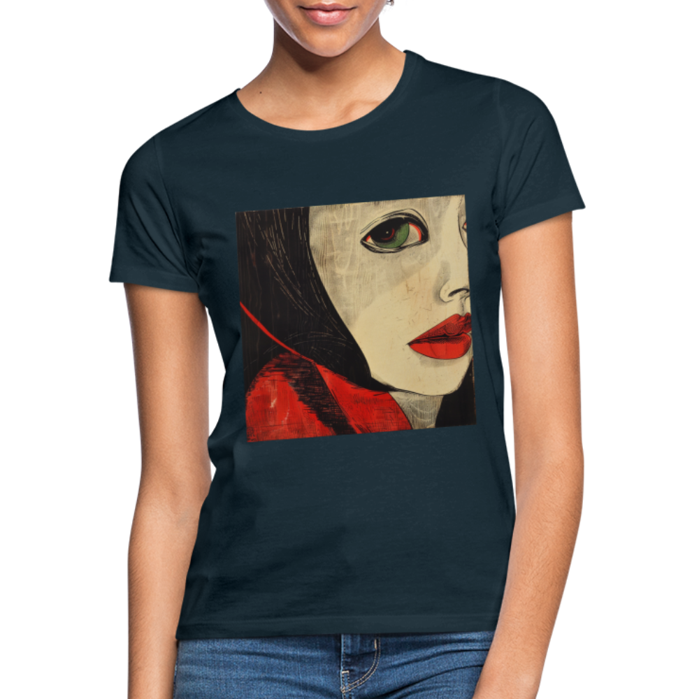 Fiskarfruns öga, T-shirt dam - marinblå