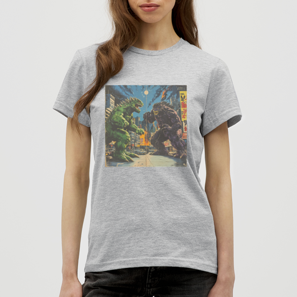 Kampen vid Solnedgången, T-shirt dam - gråmelerad