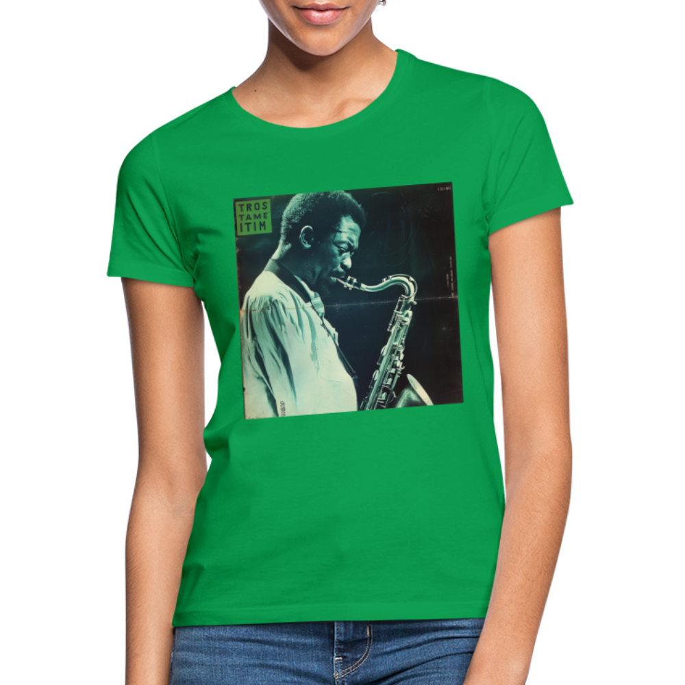 Gåtfull figur i jazzens underground, T-shirt dam - kellygrön