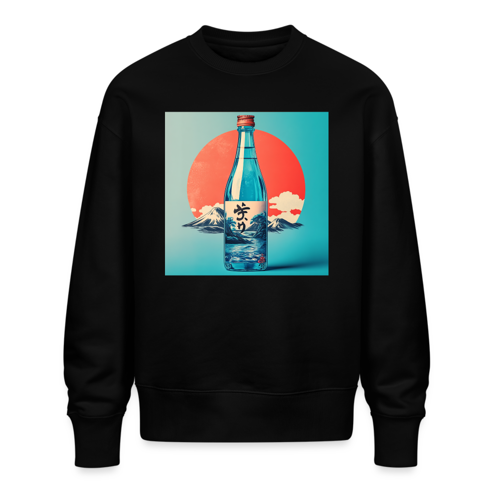 Stillhet i glas, Ekologisk oversizetröja RADDER unisex från Stanley/Stella - svart